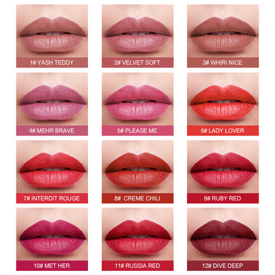 Labial Mate Tubo Rojo de Larga Duración - Image 3