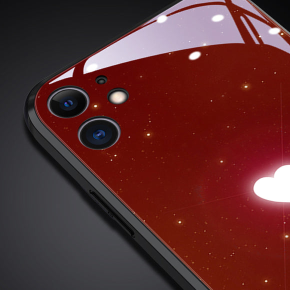 Funda Luminosa Creative Love para iPhone Compatible con Apple