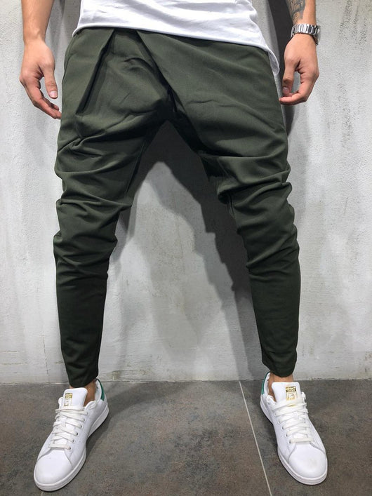 Pantalones Casuales Hombre con Cintura Ajustable y Tobillo Entallado - Image 11