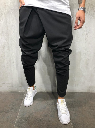 Pantalones Casuales Hombre con Cintura Ajustable y Tobillo Entallado - Image 4