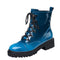 Botas Martin Retro Punta Redonda para Mujer - Otoño e Invierno