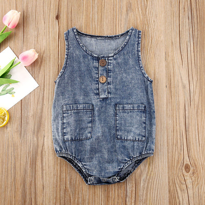 Mono Triangular Sin Mangas para Bebé Niño - Colección Verano