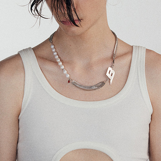 Collar Elegante de Diseño Exclusivo - Cadena Fina Lujo Minimalista Otoño Invierno