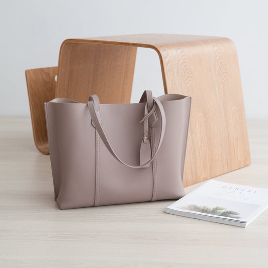 Bolso de Cuero Suave con Gran Capacidad