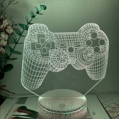 Lámpara LED 3D con Diseño de Control Gamer - Image 6