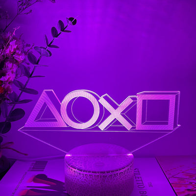 Lámpara LED 3D con Diseño de Control Gamer - Image 7