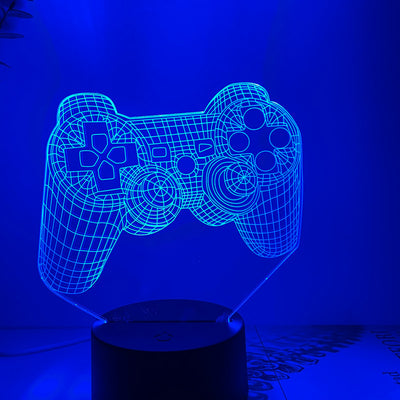 Lámpara LED 3D con Diseño de Control Gamer - Image 10