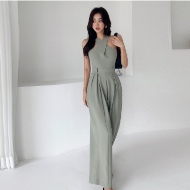Vestido Siamés Slim sin Mangas Cintura Alta para Mujer - Image 2