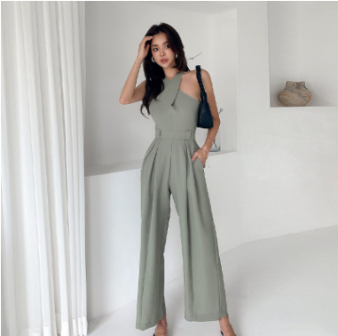 Vestido Siamés Slim sin Mangas Cintura Alta para Mujer - Image 5