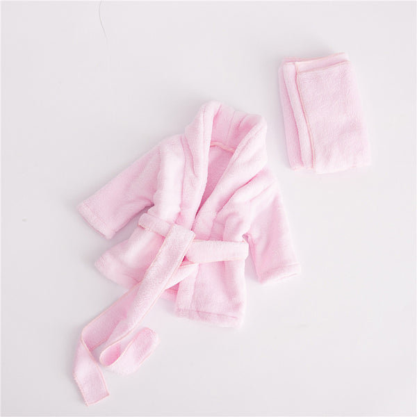 Bata de Baño para Bebé Algodón Suave Color Sólido - Image 5
