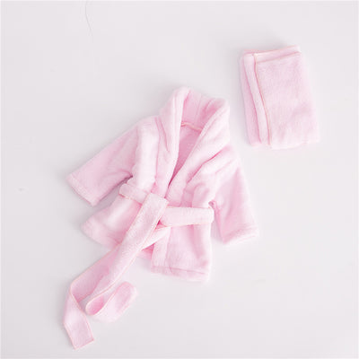 Bata de Baño para Bebé Algodón Suave Color Sólido - Image 5