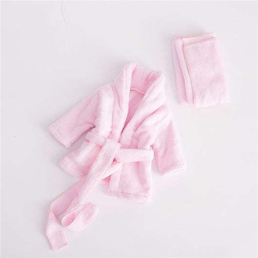 Bata de Baño para Bebé Algodón Suave Color Sólido - Image 5