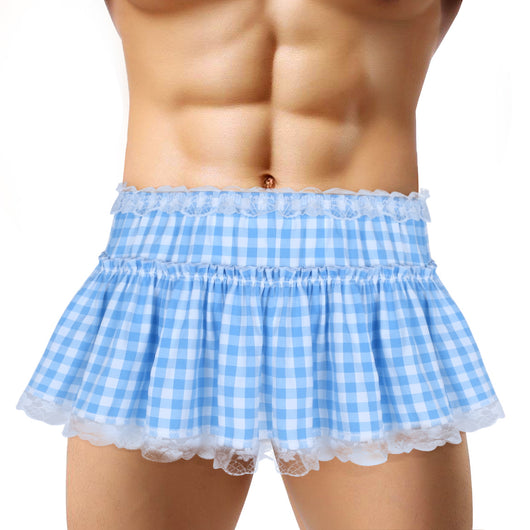 Minifalda Plisada con Encaje y Cuadros - Image 19