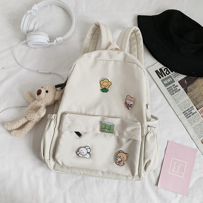 Mochila Infantil Osito de Lona - Diseño Versátil y Moderno - Image 10