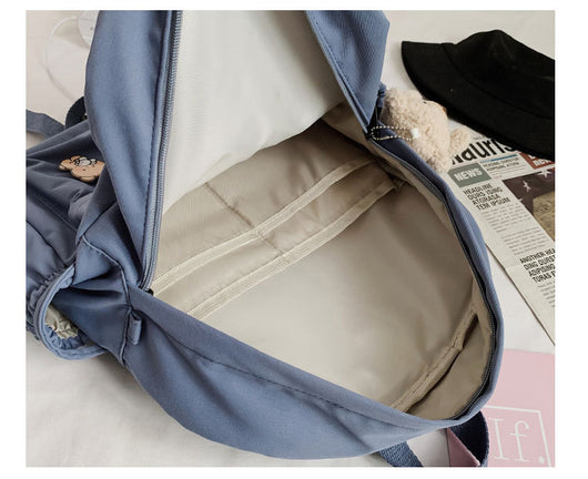 Mochila Infantil Osito de Lona - Diseño Versátil y Moderno - Image 16