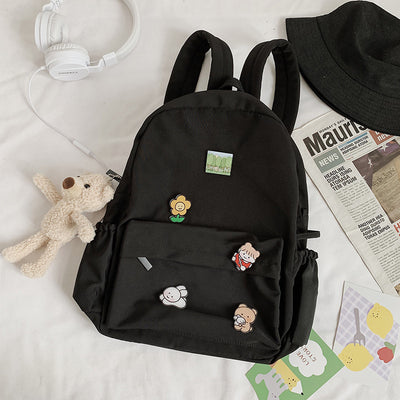Mochila Infantil Osito de Lona - Diseño Versátil y Moderno - Image 14