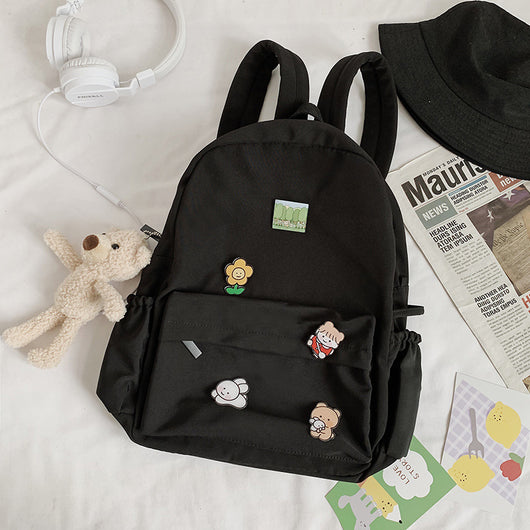 Mochila Infantil Osito de Lona - Diseño Versátil y Moderno - Image 14