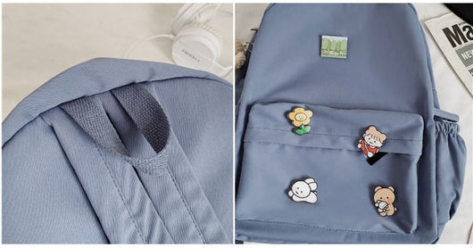 Mochila Infantil Osito de Lona - Diseño Versátil y Moderno - Image 13