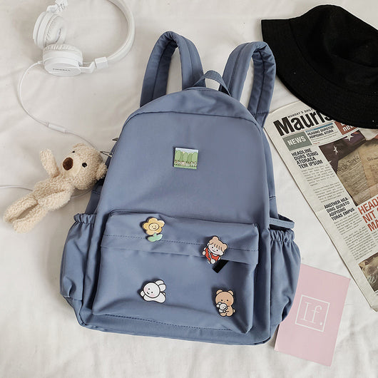 Mochila Infantil Osito de Lona - Diseño Versátil y Moderno - Image 17