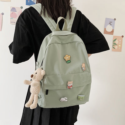 Mochila Infantil Osito de Lona - Diseño Versátil y Moderno - Image 5