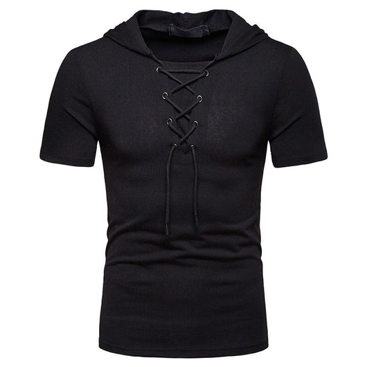 Camiseta Hombre Manga Corta con Capucha y Corte Relajado - Image 10