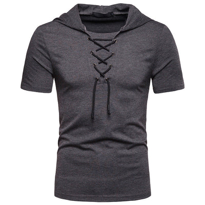 Camiseta Hombre Manga Corta con Capucha y Corte Relajado - Image 14