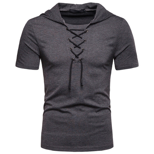 Camiseta Hombre Manga Corta con Capucha y Corte Relajado - Image 14