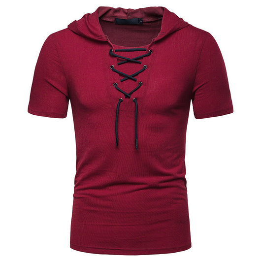 Camiseta Hombre Manga Corta con Capucha y Corte Relajado - Image 12