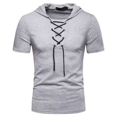 Camiseta Hombre Manga Corta con Capucha y Corte Relajado - Image 13