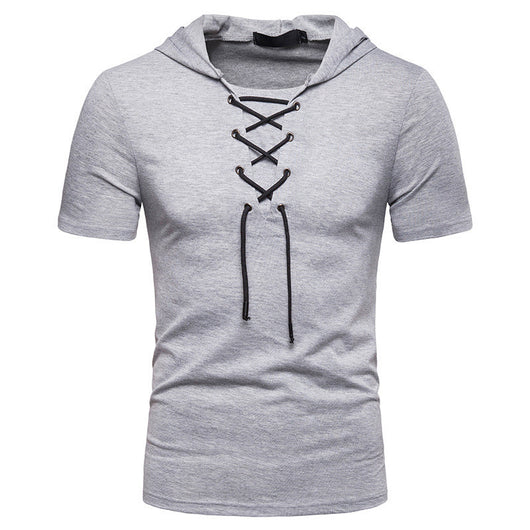Camiseta Hombre Manga Corta con Capucha y Corte Relajado - Image 13