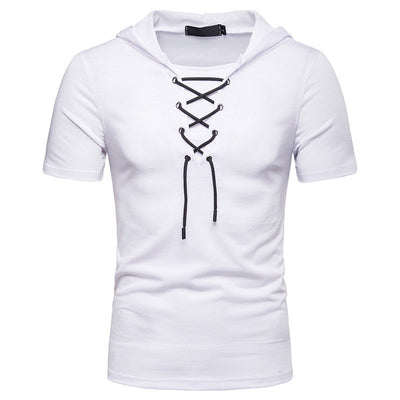 Camiseta Hombre Manga Corta con Capucha y Corte Relajado - Image 11