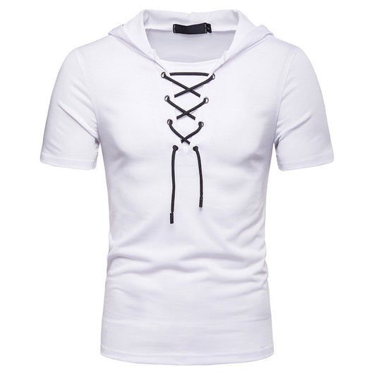 Camiseta Hombre Manga Corta con Capucha y Corte Relajado - Image 11