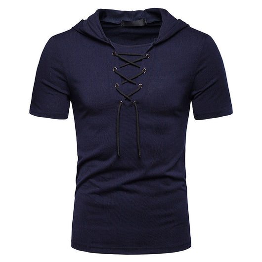 Camiseta Hombre Manga Corta con Capucha y Corte Relajado - Image 15