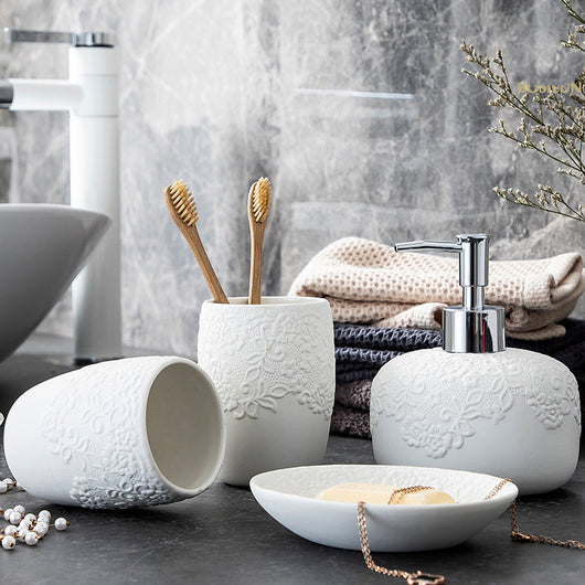 Juego de Accesorios para Baño en Cerámica - Image 5