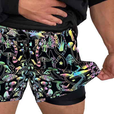 Pantalones de Yoga Reflectantes para Hombre con Tecnología Fluorescente