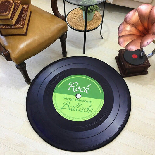 Tapete Redondo Retro para Mesa de Comedor