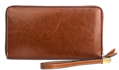Cartera Larga Retro con Cierre de Cremallera para Mujer - Image 11