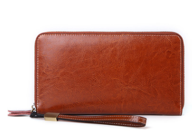 Cartera Larga Retro con Cierre de Cremallera para Mujer - Image 5