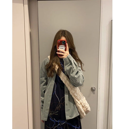 Bolsa Acolchada Yunduo Lingge Folds BigBag con Personalidad Casual