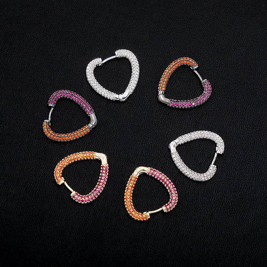 Aretes de Circonita Color Amor Versátiles y Personalizables - Image 7