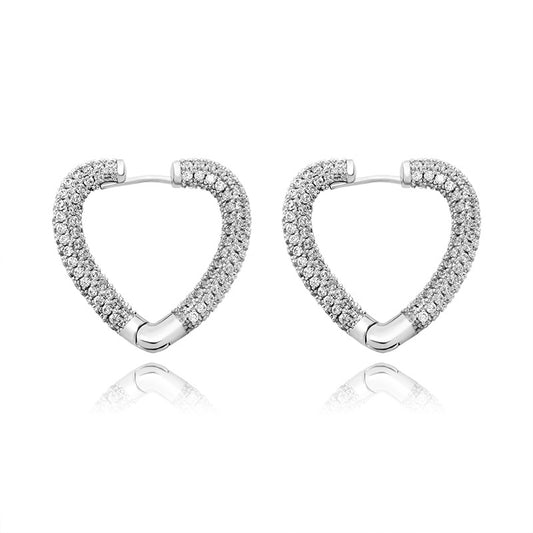 Aretes de Circonita Color Amor Versátiles y Personalizables