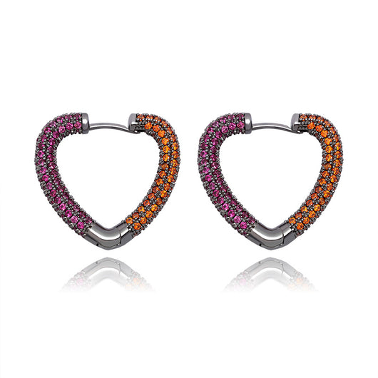 Aretes de Circonita Color Amor Versátiles y Personalizables - Image 3