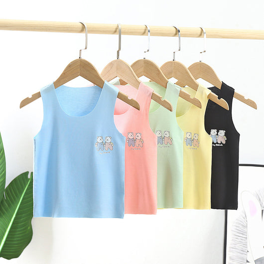 Camiseta Interior Modal sin Costuras para Niños