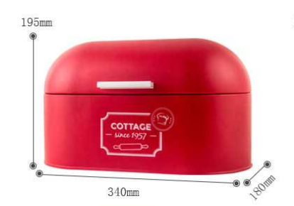 Caja de Almacenamiento de Hierro Nórdico Reforzada para Pan y Alimentos - Image 6