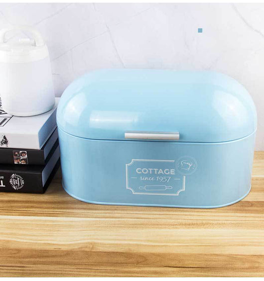 Caja de Almacenamiento de Hierro Nórdico Reforzada para Pan y Alimentos - Image 11