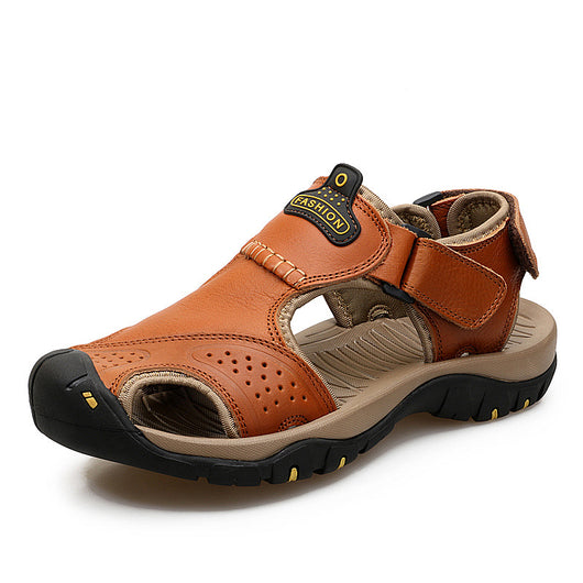 Sandalias Casuales de Piel con Puntera para Exteriores - Image 18