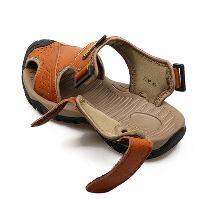 Sandalias Casuales de Piel con Puntera para Exteriores - Image 14