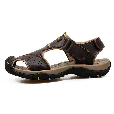 Sandalias Casuales de Piel con Puntera para Exteriores - Image 15