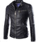 Chaqueta de Cuero para Motociclista - Estilo Clásico Masculino