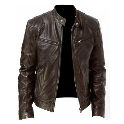 Chaqueta Cardigan de Cuero PU con Cierre de Cremallera y Bolsillos - Image 18
